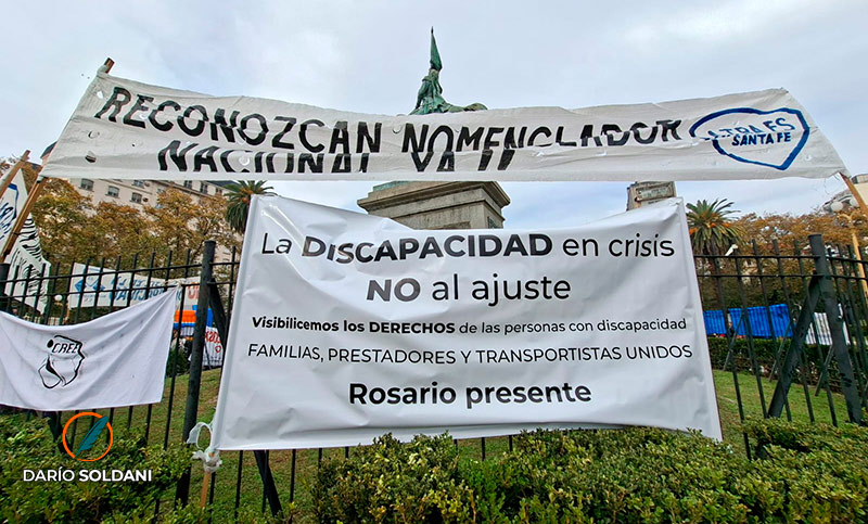 Rosario se moviliza contra el veto de Milei a la Emergencia en Discapacidad