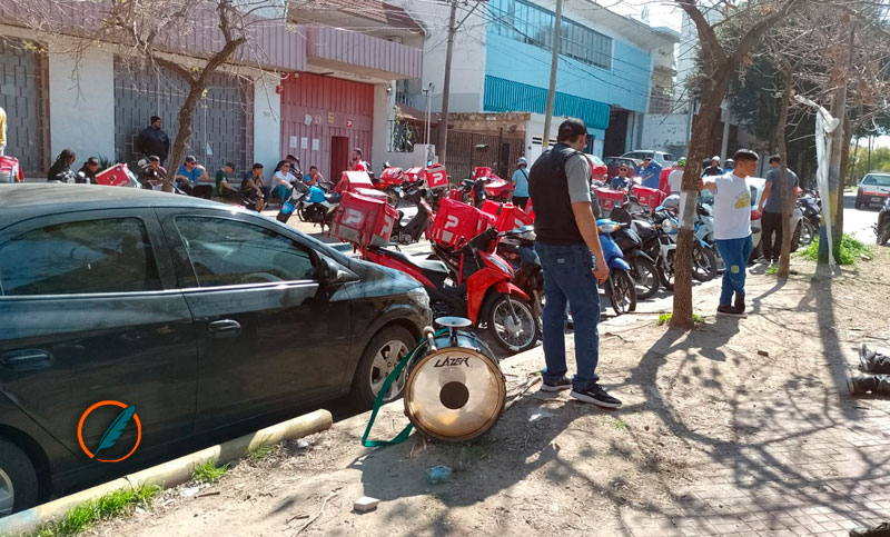 Repartidores de Pedido Ya protestan por mejoras en la tarifa y en el pago de propinas