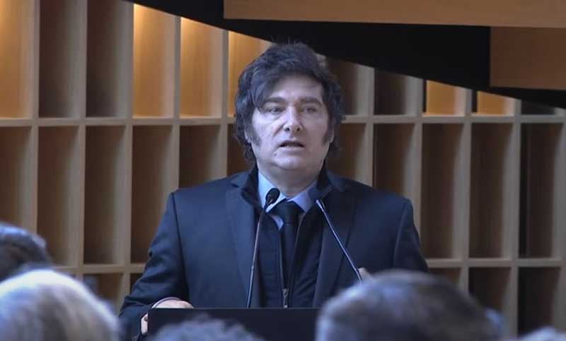 Sin mención a las presuntas coimas, Milei afirmó que la oposición “busca romper el país”