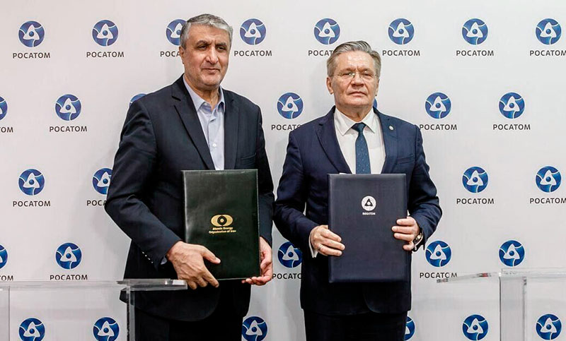 Irán y Rusia firman un memorándum de entendimiento sobre la construcción de pequeñas centrales nucleares