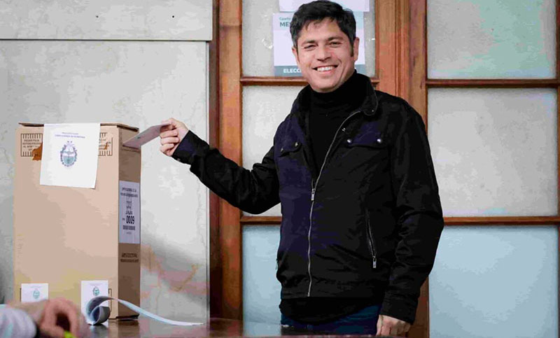 Axel Kicillof votó en La Plata: «Es una elección muy importante, todos le están dando gran relevancia»