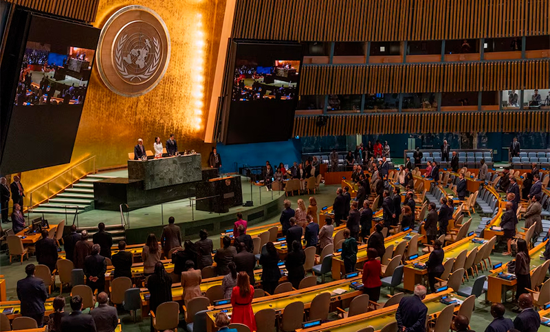 Con rechazo de Argentina, la ONU aprobó una declaración para declarar a Palestina e Israel como dos estados 