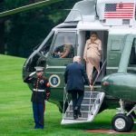 El Marine One en que viajaban Donald y Melania Trump tuvo un “problema hidráulico”
