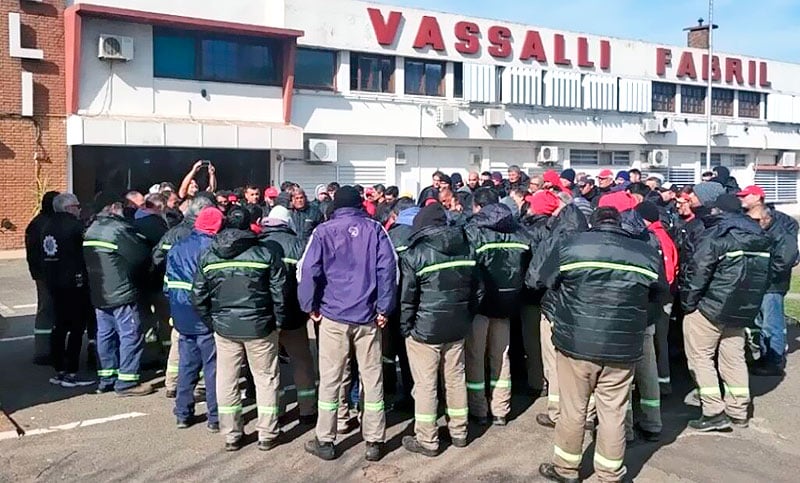 Tensión en Vassalli: la empresa cierra por una semana mientras los trabajadores acumulan meses sin cobrar