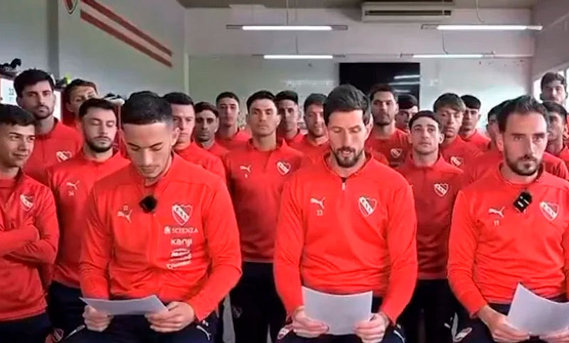 Los jugadores de Independiente se expresaron tras la sanción de Conmebol: «La injusticia es el sentimiento que nos invade»