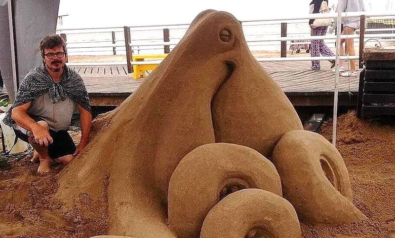 El Monumento a la Bandera cobrará vida en arena en el Balneario La Florida