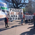 Obreros de Vassalli marcharon en Firmat con la conducción de la UOM nacional a la cabeza