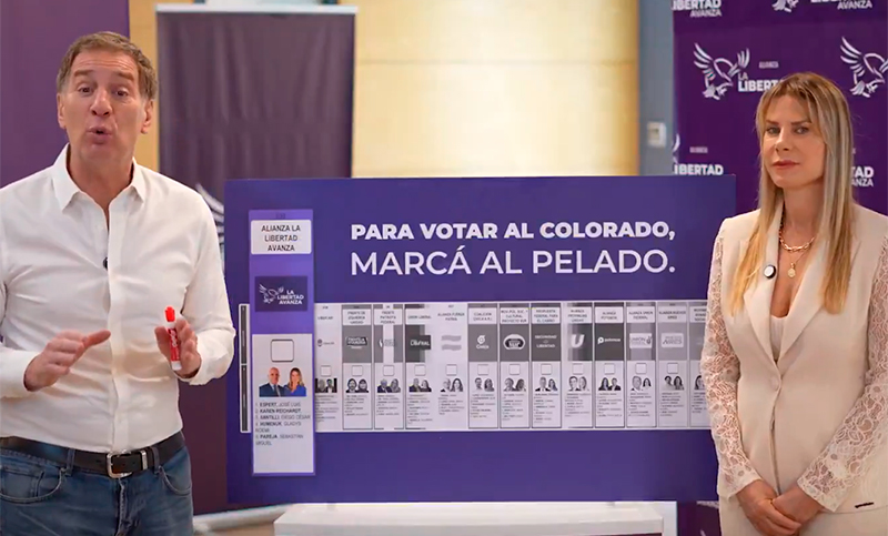“Para votar al colorado, marcá al pelado”: el nuevo spot de campaña de La Libertad Avanza