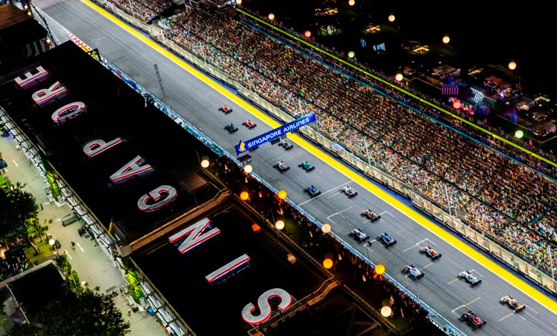 Colapinto pone primera en el Gran Premio de Singapur de Fórmula 1