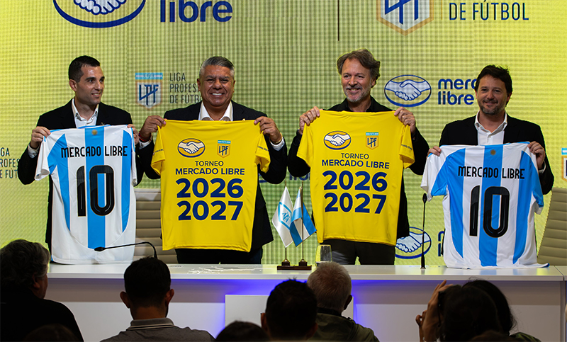 La Liga Profesional de Fútbol pasará a llamarse “Torneo Mercado Libre” en 2026 y 2027