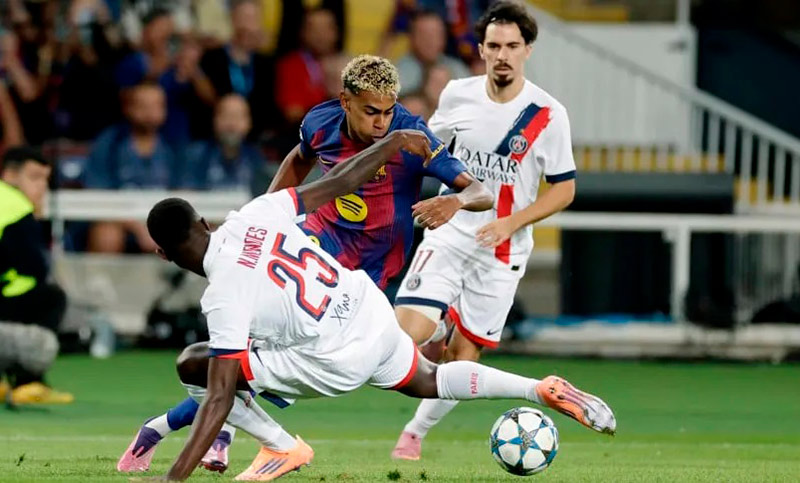 Champions League: PSG venció al Barcelona en la última bola del partido