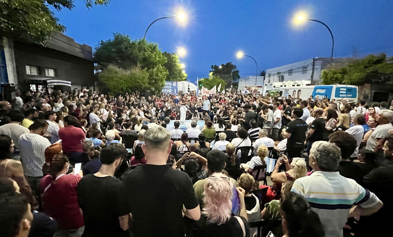 Fuerza Patria tuvo su acto de cierre con una asamblea ciudadana en zona oeste