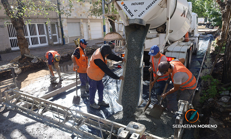 Proyectan pavimento definitivo en 10 barrios rosarinos dentro del Presupuesto 2026