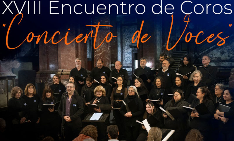 Cierre del 2025 con el XVIII Encuentro de coros «Concierto de Voces» en el teatro de AEC