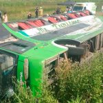 Dos muertos y 44 heridos al volcar un colectivo a pocos kilómetros de Mar del Plata 