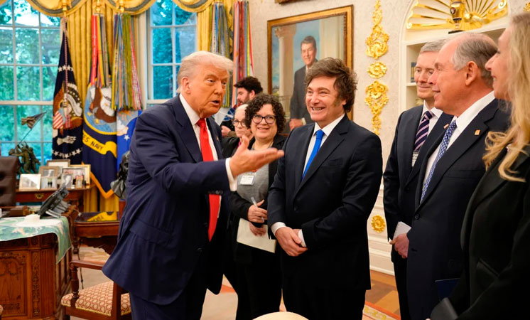Javier Milei emprende su viaje número 14 a los Estados Unidos