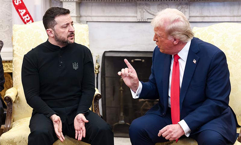 Más cerca de Rusia en torno al conflicto bélico, Trump acusó a Ucrania de «cero gratitud» a Estados Unidos