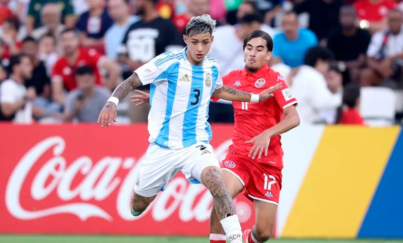 Argentina venció 1 a 0 a Túnez y se clasificó a los 16avos de final del Mundial Sub 17