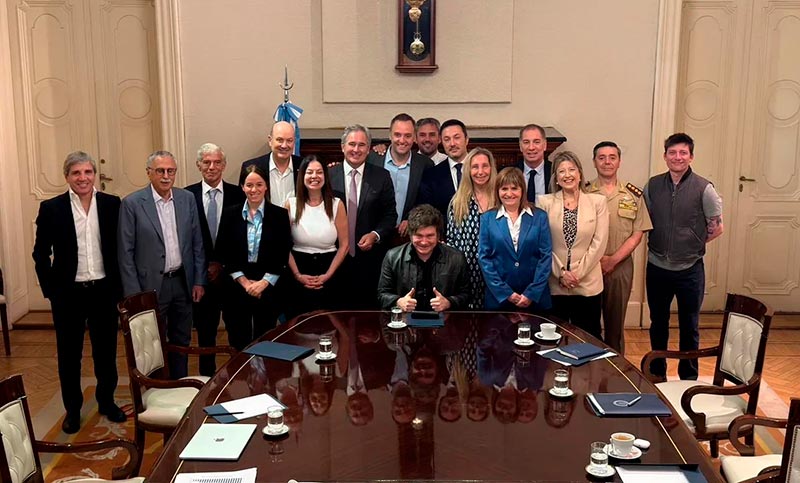 Milei encabezó una reunión de Gabinete con Presti y Monteoliva como incorporaciones