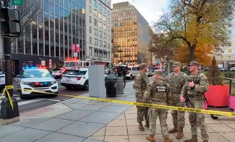 Tiroteo en Washington: murieron dos guardias nacionales cerca de la Casa Blanca y hay un detenido
