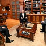 Santilli se reunió con Zamora y su sucesor Suárez, buscando apoyos para el Presupuesto y las reformas