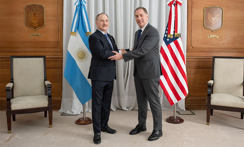 “Ampliar el intercambio comercial”: Santilli se reunió con el embajador de Estados Unidos