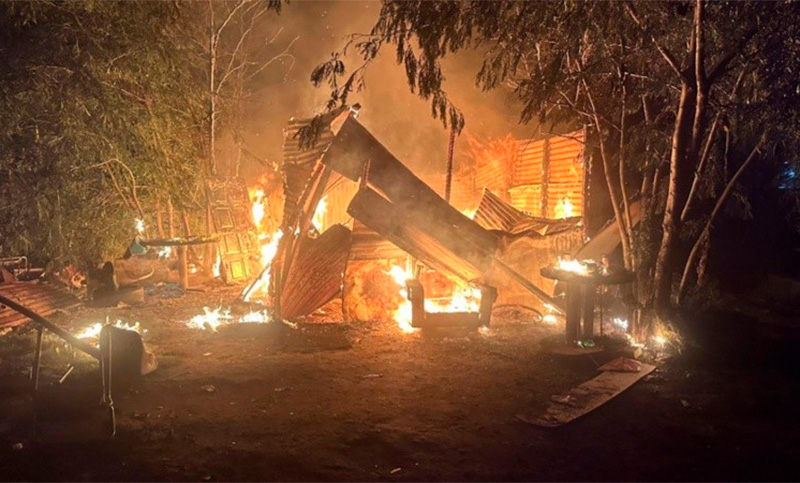 Un hombre incendió la casa de su ex pareja luego de que ella lo denunciara por violencia de género