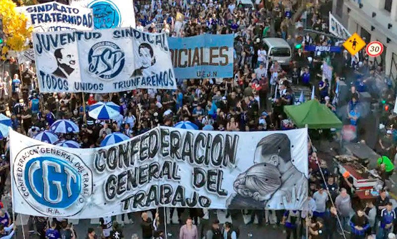 Argüello de la CGT dijo que se va a discutir «en la justicia o en la calle» para detener la reforma laboral del Gobierno