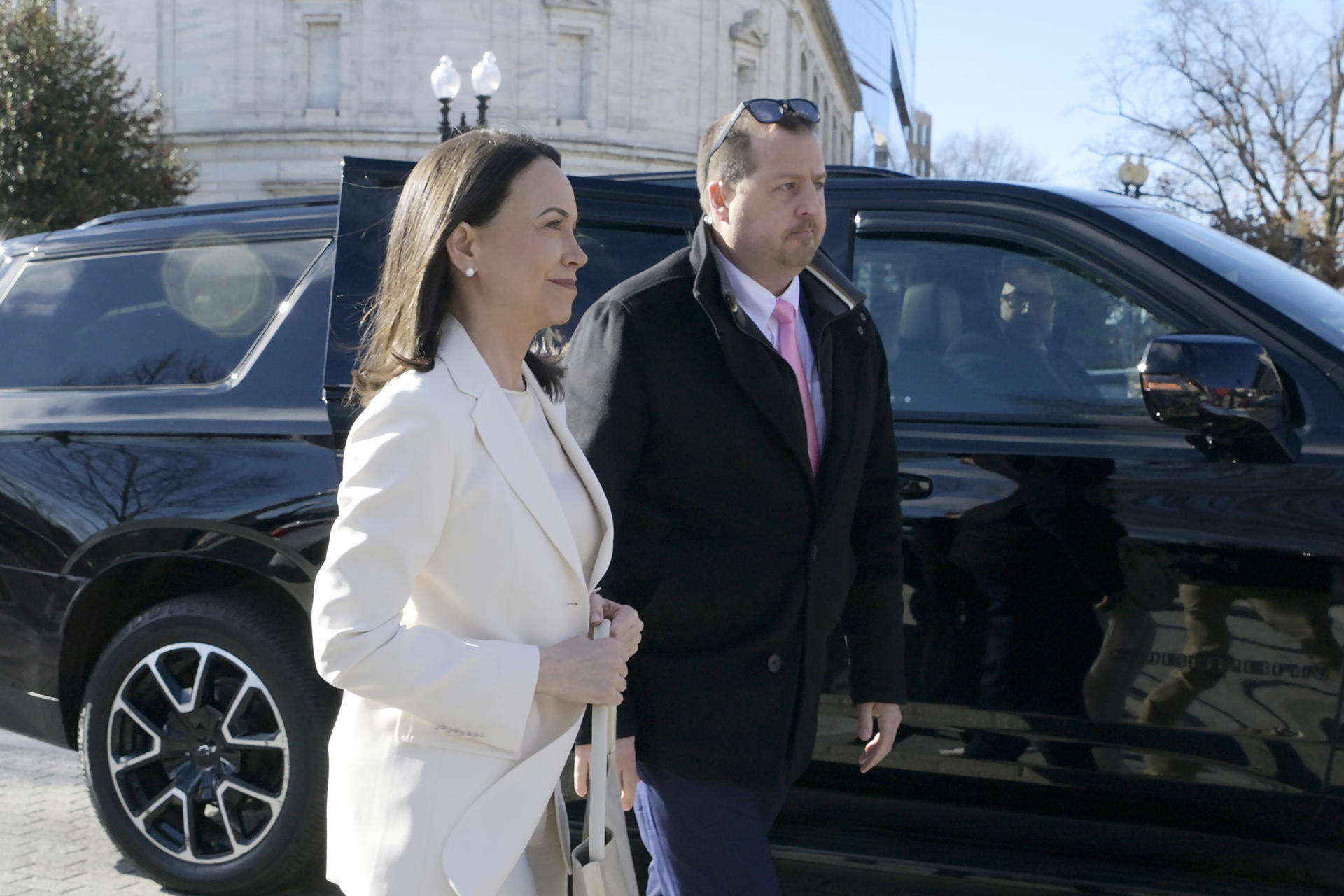 María Corina Machado tras su reunión con Trump: “Contamos con el presidente Trump para la libertad de Venezuela”