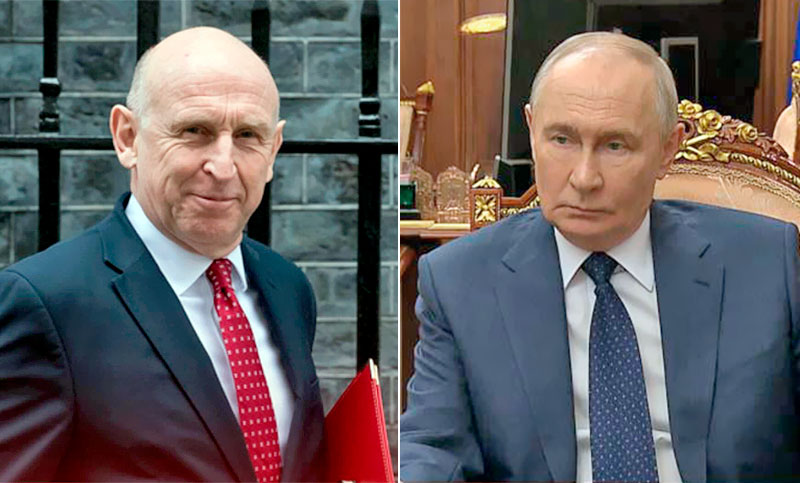 Rusia condena las declaraciones de un ministro británico sobre «secuestrar» a Putin