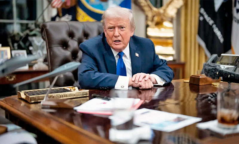 Trump sostiene que espera que la tutela estadounidense sobre Venezuela pueda durar años