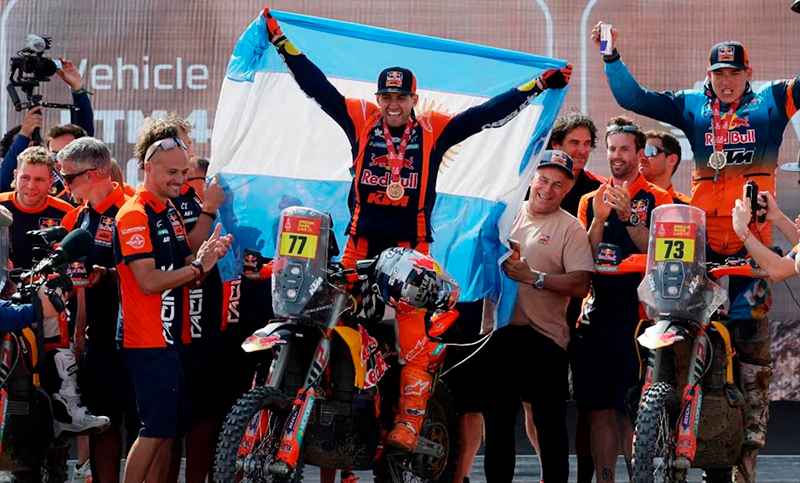 Benavides campeón del Dakar 2026: histórico y agónico triunfo del argentino en Arabia Saudita