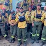 Brigadistas que luchan contra los incendios en el sur reclaman “salarios dignos”