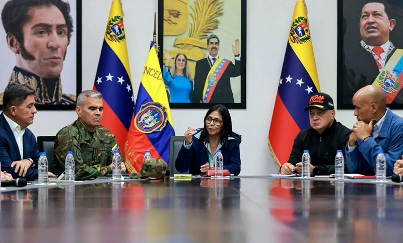 Delcy Rodríguez encabezó su primera reunión de gabinete y envió “un mensaje a Estados Unidos”