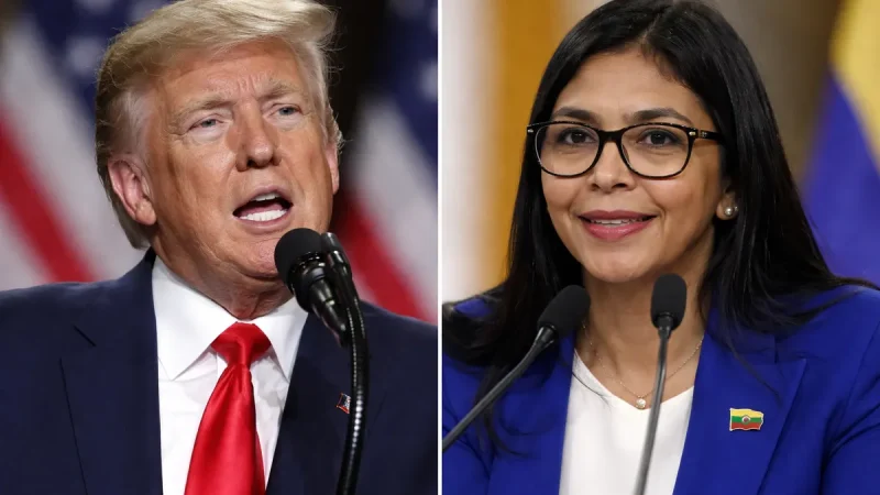 Donald Trump advirtió que si Delcy Rodríguez no coopera con EEUU «pagará un precio muy alto»