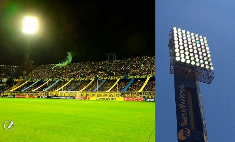 Llevarse un poco de historia del Gigante: Rosario Central pone a la venta la luminaria del estadio