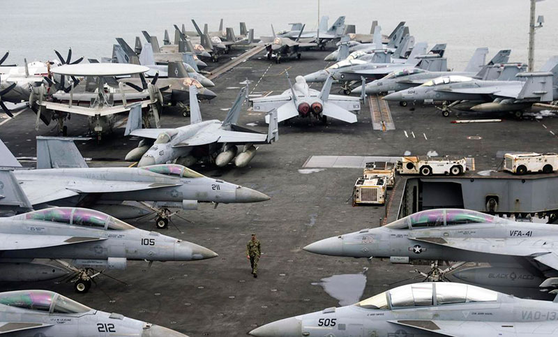 Tensión en Medio Oriente: avión de guerra de Estados Unidos derribó un dron iraní sobre el Mar Arábigo