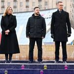 Ucrania recordó los cuatro años del inicio de la guerra con un llamado a la unidad europea