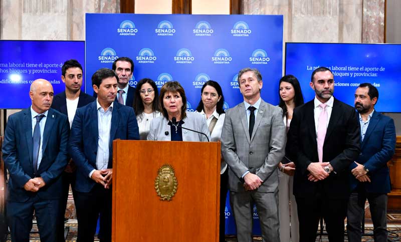 Bullrich anunció acuerdo con otros partidos y confirmó el tratamiento de la Reforma Laboral este miércoles
