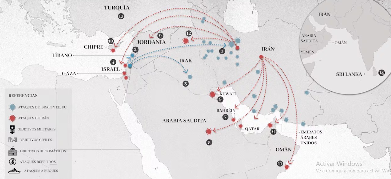 Guerra de Medio Oriente: Hay 13 países involucrados en un conflicto que ...