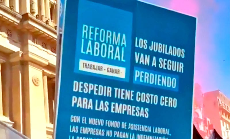 La CGT se moviliza a Tribunales este lunes contra la reforma laboral de Milei