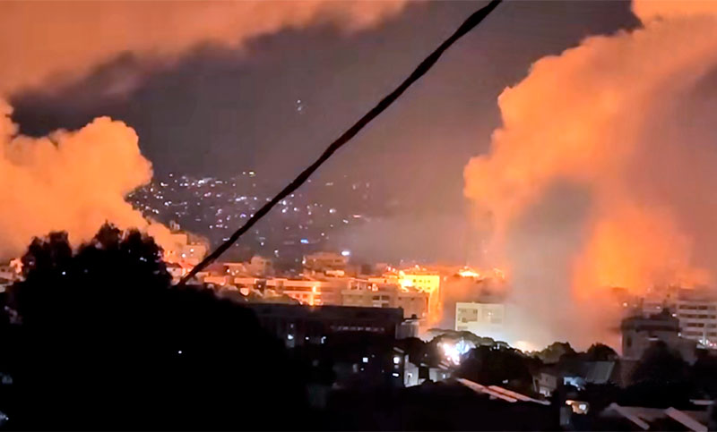 Israel lanza una ofensiva militar contra la capital del Líbano, Beirut, y advierte de que habrá “muchos días” de combate