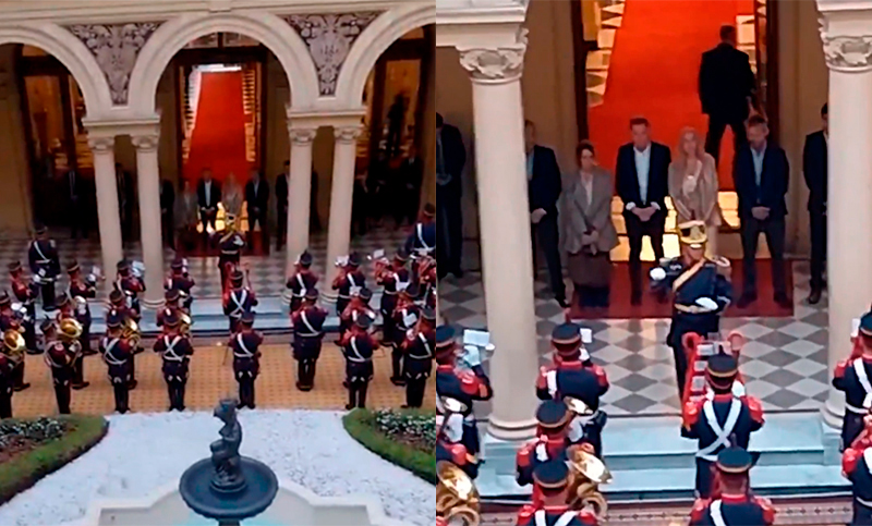 Reina del Baile en Casa Rosada: la orquesta de Granaderos tocó temas de Abba por el cumpleaños de Karina Milei