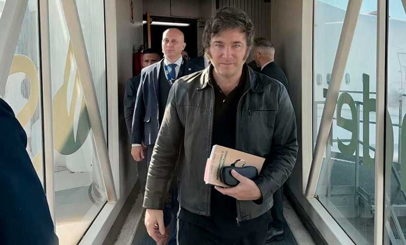 Milei voló a Madrid con una acotada agenda centrada en el Foro Económico y la batalla cultural