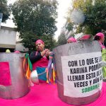 Barrios de Pie realizó una olla popular frente al departamento de Manuel Adorni