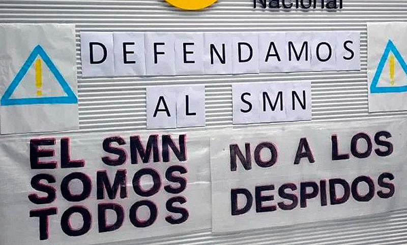 Despidieron a 140 trabajadores del SMN y lanzaron un paro que afectará al tráfico aéreo