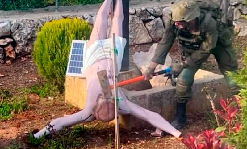 Netanyahu condenó el ataque de un soldado israelí a una estatua de Jesús en Líbano