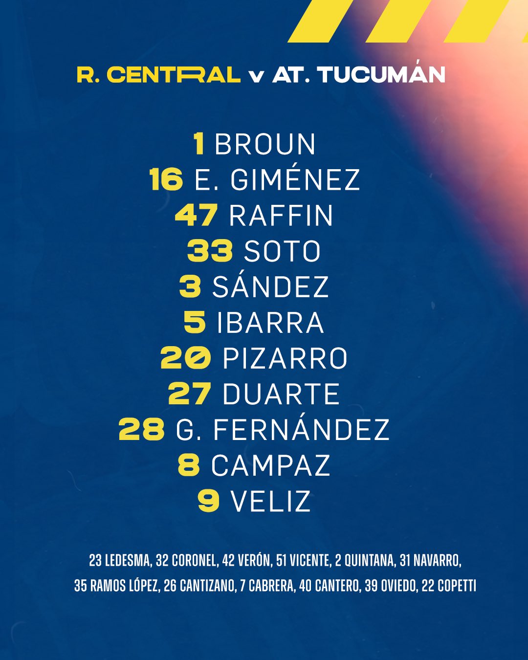 Formación de Central