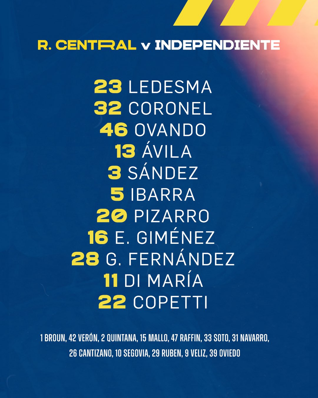 Formación de Central