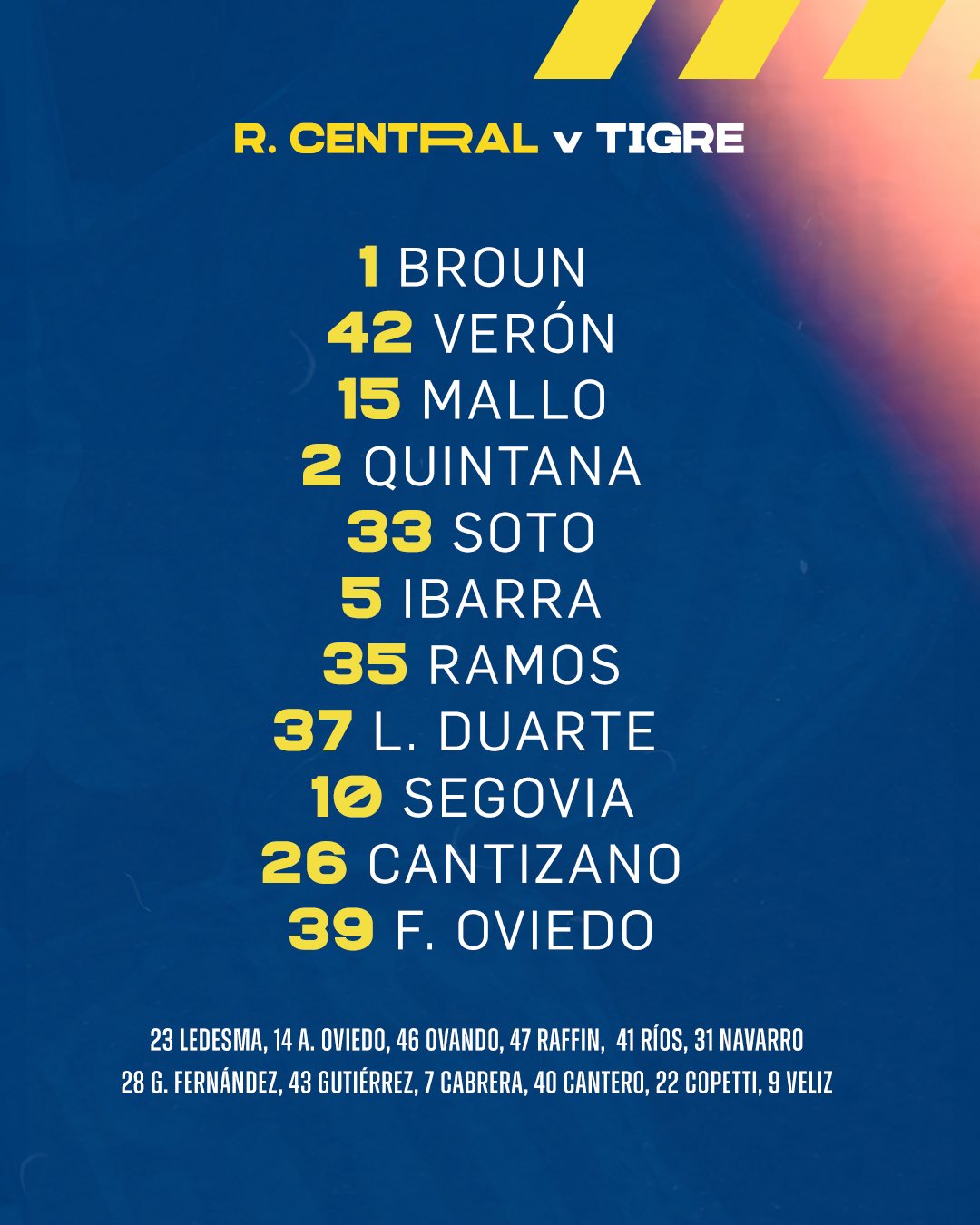 Formación de Central